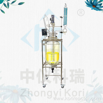 Double Layer Glass Reactor 10L